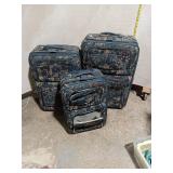 Pierre Cardin 3-Pc Tapestry Luggage Set