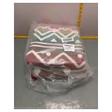 Bavni Christmas Snow Area Rug Red & Green 8x10