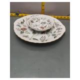 Andrea by Sadek Floral Plate & Bowl Set