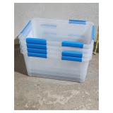 4 Ezystorage Waterproof 75L Storage Tub