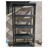 5-Shelf Plastic Storage Shelving Unit