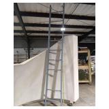 Steel Library/Loft Ladder - Gray, ~12ft