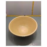 Vintage Stoneware Mixing Bowl w/ Brown Stripes