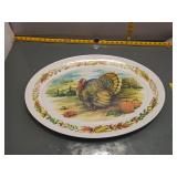 Thanksgiving Turkey Serving Platter & Plate Set