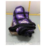 Crochet Granny Square Afghan Throw Blanket