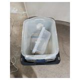 Plastic Storage Totes - Lot of 3