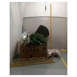 Merry Christmas Gold Sign w/ Decor Lot