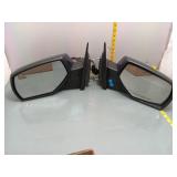 Pair Power Side View Mirrors - Blue
