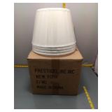 Prestigeline Inc NY White Pleated Lamp Shades
