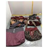 4 Handmade Fabric Shoulder Bags