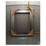 Silver-Tone Picture/Mirror Frame, Wood Back