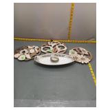 Wm. A. Rogers Silver-Plate Trivets & Serving Dish