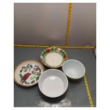 4-Piece Decorative Bowl & Plate Set
