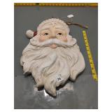 Santa Claus Face Wall Plaque - Glitter Finish