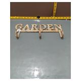 Cast Iron GARDEN Wall Hook Rack