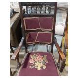 Rocking Chair w/ Needlepoint Upholstery