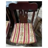 Mahogany Side Chair w/ Upholstered Seat