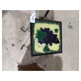 Wrought Iron Plant Stand - Grape Tile Top