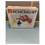 Metro 21-Pc Nylon Insulated Picnic Bag Set