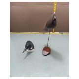 Carved Wood Bird Decoys - Lot of 2