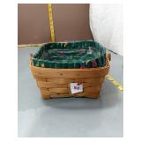 Longaberger Basket w/ Liner & Protector