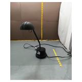 Black Gooseneck Desk Lamp w/ Dome Shade