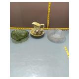 Glassware & Ceramic Pitcher Set