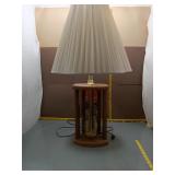 Wood Column Table Lamp w/ Shade