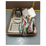 Office Supplies, Calculator & Alarm Clock