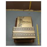 Gold Decorative Tin Boxes, Set of 3