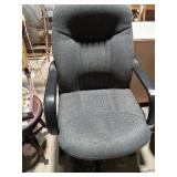 Gray Fabric Office Chair w/ Arms