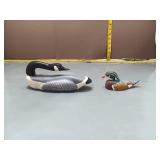 Duck Decoys - Canada Goose & Wood Duck, 2pc