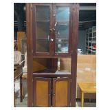 Corner Cabinet w/ Glass Doors