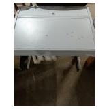White Metal Student Desk w/ Lift Top