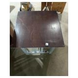 Small Side Table - Dark Top, Gray Base