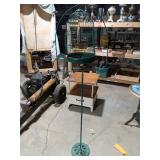 Vintage Bird Cage on Cast Iron Stand