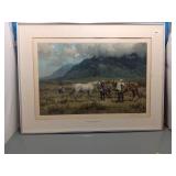 Melvin Warren Signed Western Art Print 1977