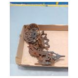 Vintage Cast Iron Lamp Parts - Ornate