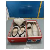 Trotters Woven Flats + Quilted Ballet Flats, 2pr
