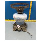 Vintage Hurricane Oil Lamp - Converted Electric