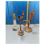Vintage Lamp Bases - Set of 3