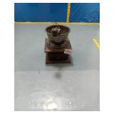 Vintage Manual Coffee Grinder - Wood & Metal