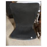 Black Fabric Low Profile Floor Chair