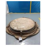 Vintage Ship Porthole Mirror w/ Decorative Frame