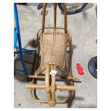 Vintage Rattan/Wicker Child Rocker