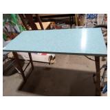 Folding Table - Green Speckled Laminate Top
