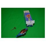 VINTAGE TIN LITHO WIND UP BIRD TOY