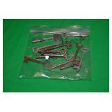 BAG OF ASSORTED VINTAGE SKELETON KEYS