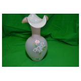 HAND PAINTED FENTON VASE