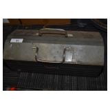 DOUBLE HANDLED TOOL BOX WITH TOOLS